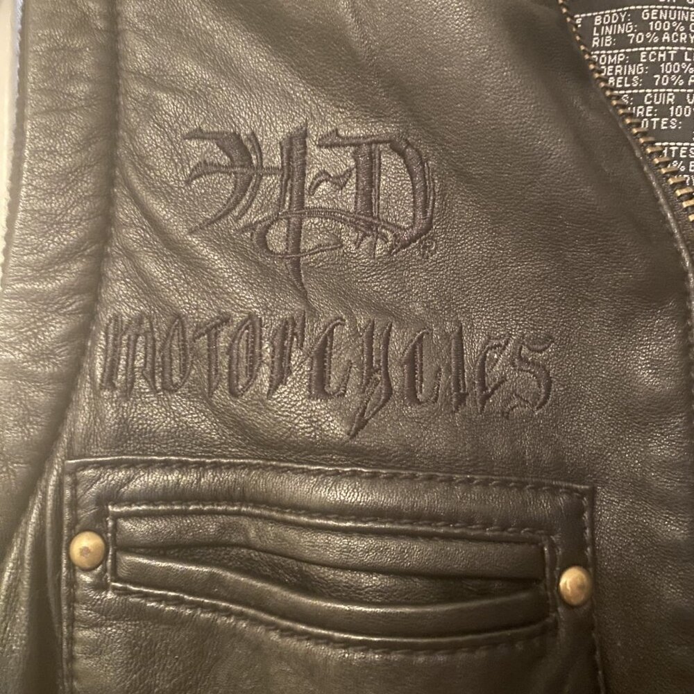 Harley Davidson Genuine Leather Vest Women Medium - Picture 4 of 11